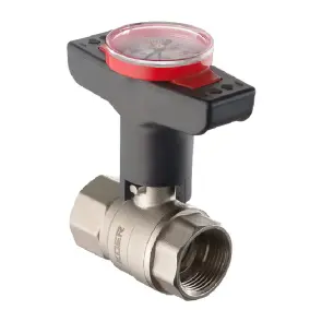 Кран шаровый с пластиковой ручкой и термометром Koer KR.240 - 1" ГГ (KR3119) №1