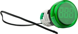 Круглый цифровой измеритель температуры ED16-22WD -25С – 150С (зеленый)