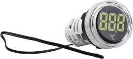 Круглый цифровой измеритель температуры ED16-22WD -25С – 150С (белый)