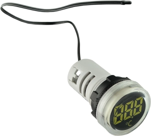 Круглий цифровий вимірювач температури ED16-22WD -25С - 150С (білий) №2