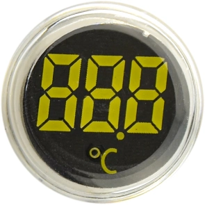 Круглий цифровий вимірювач температури ED16-22WD -25С - 150С (білий) №4