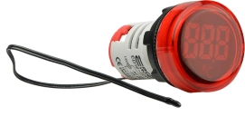 Круглый цифровой измеритель температуры ED16-22WD -25С – 150С (красный)
