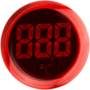 Круглый цифровой измеритель температуры ED16-22WD -25С – 150С (красный) №3