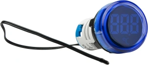 Круглий цифровий вимірювач температури ED16-22WD -25С - 150С (синій) №1