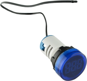 Круглий цифровий вимірювач температури ED16-22WD -25С - 150С (синій) №2