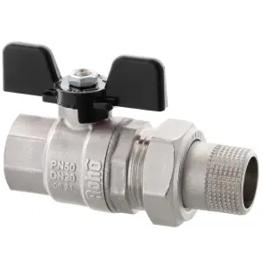Кран з американкою Roho R105-075B - 3/4" прямий (RO0111) №3