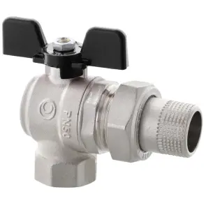 Кран с американкой Roho R106-075B - 3/4" Угловая (RO0114) №3