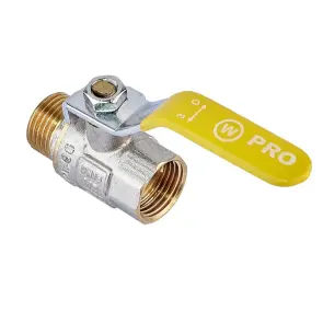 Кран шаровой ГШР (газ) Waterpro WP607-15FML-Y - 1/2" FML (WP2931) №2