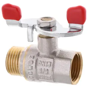 Кран шаровой Waterpro 1/2" ГШБ (стальная Бабочка) (WP2907) №1