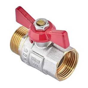 Кран шаровой Waterpro WP607-20FMW - 3/4" ГШБ (стальная Бабочка) (WP3294) №2