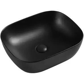 Умывальник накладной керамический Mixxus Premium Diverse-0101 Black 490x395x150mm (MP6485) №1