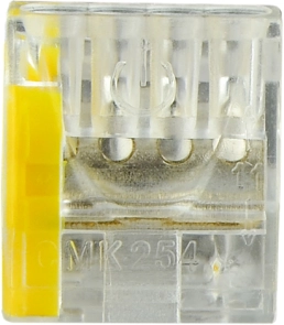 Клеммник соединительный CMK-254Х желтый №1