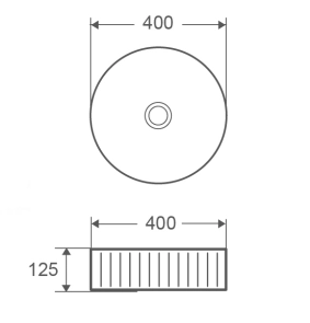 Умывальник накладной керамический Mixxus Premium Wave-0101 400x400x125mm (MP6491) №3