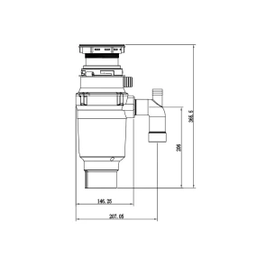 Подрібнювач харчових відходів Mixxus GD-01-0,5 (390Вт) (MX1568) №2