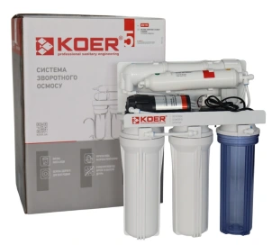 Система зворотного осмосу KOER KV-91 5 ступенів + помпа, мембрана 75 галон (KR5327) №2
