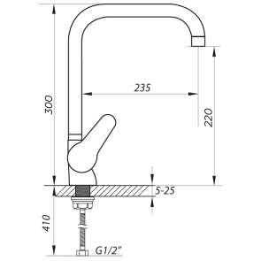 Смеситель Для кухни Zerix SOP7 045 (ZX2652) №2