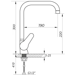Смеситель Для кухни Zerix SOP7 045 (ZX0191) №2