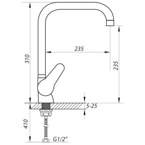 Змішувач для кухНі Zerix SOP7 146 (ZX2653) №2