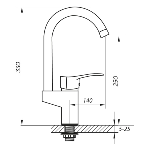 Змішувач для кухНі Zerix VOX 181 (ZX0215) №2