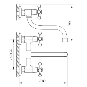 Смеситель Для кухни Zerix JIK12 102-A (ZX2646) №2