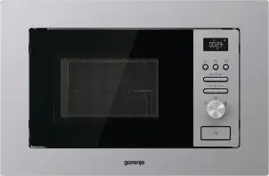 Микроволновая печь Gorenje встраиваемая, 20л, мех. управл., 800Вт, гриль, дисплей, инвертор, нерж №2