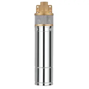 Насос свердлиний вихровий Taifu 4SKM-100B Н=60М, Q=2,7кбМ P=750 Вт 1" (вбудований конденсатор) TF0018 №1