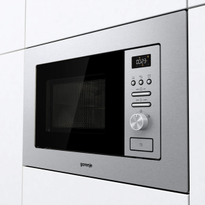Микроволновая печь Gorenje встраиваемая, 20л, мех. управл., 800Вт, гриль, дисплей, инвертор, нерж №3