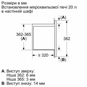 Мікрохвильова піч Bosch вбудована, 21л, електр. керув., 800Вт, дисплей, білий №5