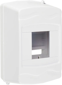 Корпус модульний пластиковий, 4 модулі, навісний, без дверцят, серії UBox №4