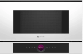 Микроволновая печь Bosch встроенная, 20л, электр. управляющий, 900Вт, дисплей, белый