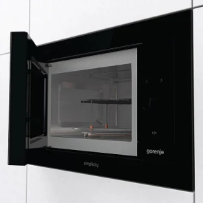 Микроволновая печь Gorenje встраиваемая Simplicity, 23л, мех. управл., 900Вт, гриль, дисплей, черный №4