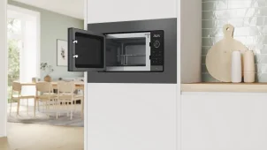 Микроволновая печь Bosch встроенная, 20л, электр. упр., 800Вт, дисплей, черный-нержавейка №5