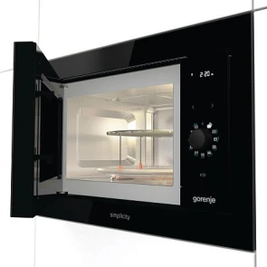 Микроволновая печь Gorenje встраиваемая Simplicity, 23л, мех. управл., 900Вт, гриль, дисплей, черный №5