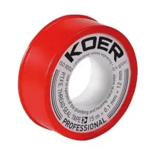 ФУМ стрічка для води Koer ST-01 15M * 0.1mm * 12mm