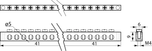 Нульова шина 4 отв. (6*9) №3