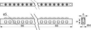 Нулевая шина 8 отв. (6*9) №3
