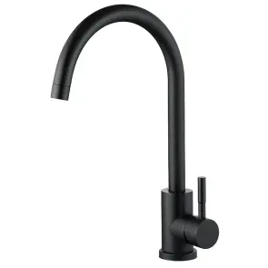 Смеситель Для кухни Zerix LUX-011 Black из нерж. стали SUS304 (цв. Черный) (ZX4868) №1