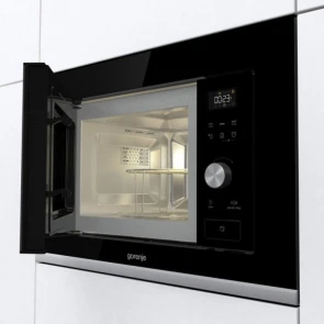 Микроволновая печь Gorenje встраиваемая, 20л, электр. управл., 800Вт, гриль, дисплей, черный №4