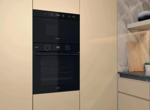 Мікрохвильова піч Whirlpool вбудована, 22л, електронне упр., 750Вт, дисплей, чорний №10