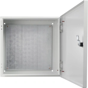 Корпус з монтажною панеллю металевий 40*40*20, IP31, серії UBox №3