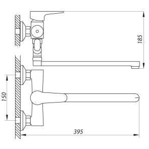 Смеситель Для ванны Zerix PUD6 045 (ZX2937) №2