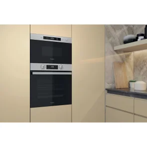 Мікрохвильова піч Whirlpool вбудована, 22л, електронне упр., 750Вт, дисплей, нерж №9