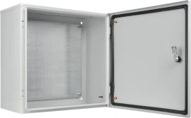Корпус с монтажной панелью металлический 40*40*25, IP54, серии UBox