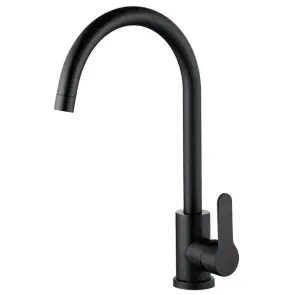 Змішувач для кухНі Zerix DAX-011 Black з нерж. сталі SUS304 (кол. чорний) (ZX4817) №1