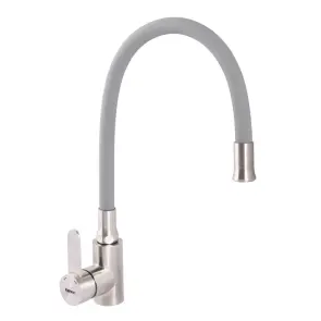 Смеситель Для кухни Zerix LR74004-9 с серым гибким изливом (LL1204) №1
