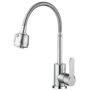 Смеситель Для кухни Zerix DAX-011 Reflector из нерж. стали SUS304 (ZX4821) №1