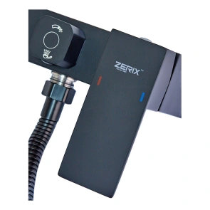 Змішувач для ванни Zerix KUB-008 (Euro) Black з нерж. сталі SUS304 (Цв. чорний) (ZX4851) №2
