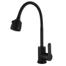 Змішувач для кухНі Zerix DAX-011 Black Reflector з нерж. сталі SUS304 (ZX4822)