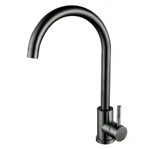 Змішувач для кухНі з нерж. сталі Zerix LUX-011 graphite (кол. графіт) (ZX4869)