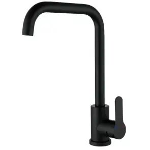 Смеситель Для кухни Zerix DAX-011-G Black с нерж. стали SUS304 (цв. Черный) (ZX4818) №1